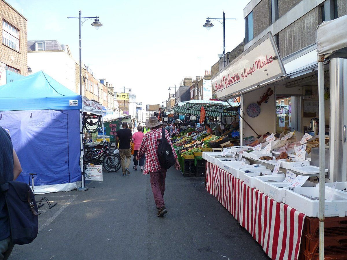 Chapel Market, Islington's everyday street market near Angel