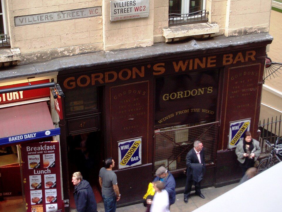 Gordon's Wine Bar, London's oldest wine bar