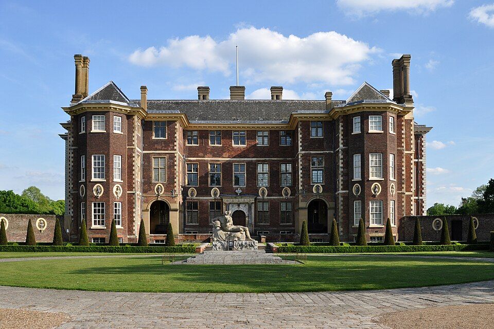 Ham House, a rare, largely unaltered 17th-century mansion on the Thames at Richmond