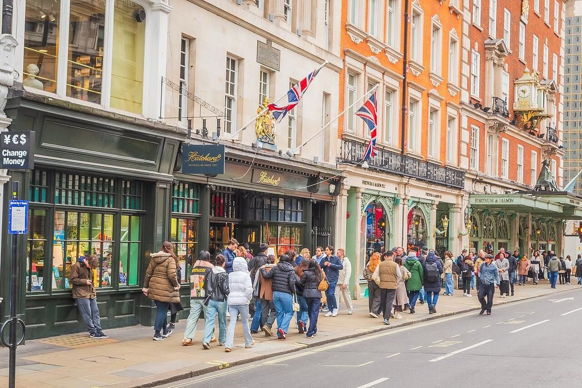 Hatchards, a five-floor Georgian bookshop on Piccadilly