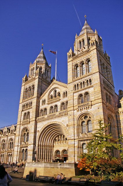 Natural History Museum, a free museum of the natural world in a terracotta Romanesque building