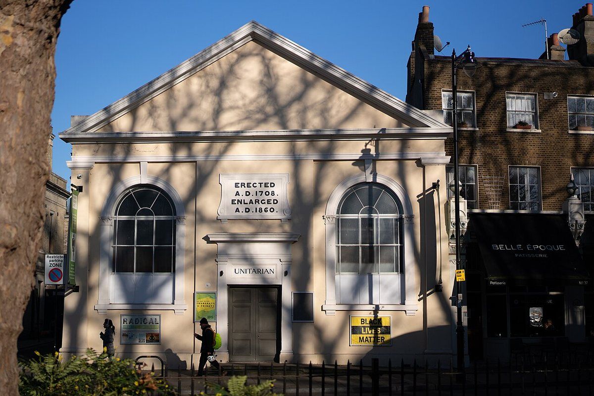 Newington Green Meeting House, a 1708 Unitarian meeting house on Newington Green