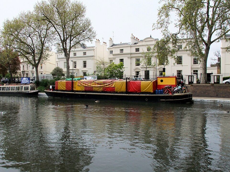 Puppet Theatre Barge, a working marionette theatre built inside a converted 1930s iron Thames barge