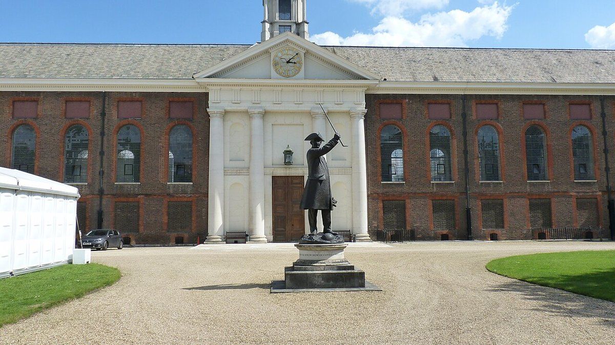 Royal Hospital Chelsea, the Wren-designed retirement home of the Chelsea Pensioners, with a Soane stable yard