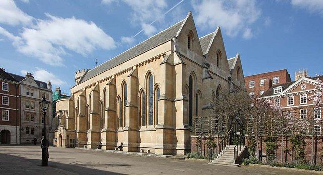 Temple Church, a round 12th-century church built by the Knights Templar, tucked away in the quiet Inns of Court