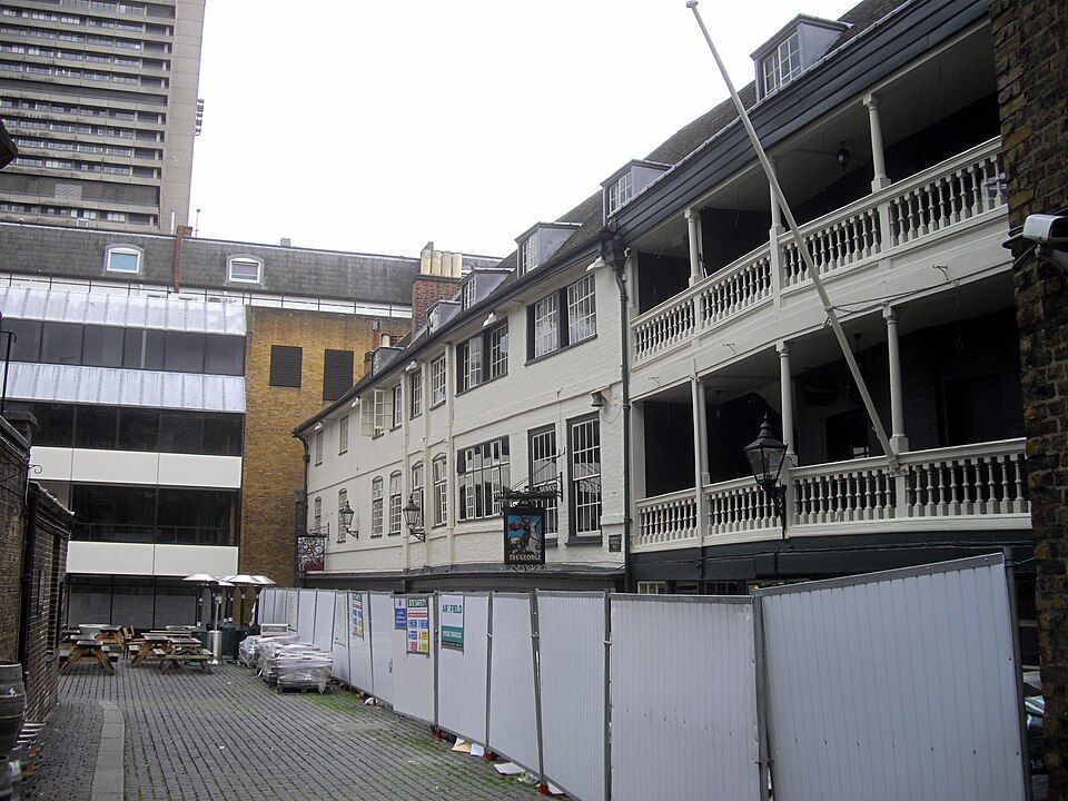 The George Inn, London's last surviving galleried coaching inn, steps from Borough Market