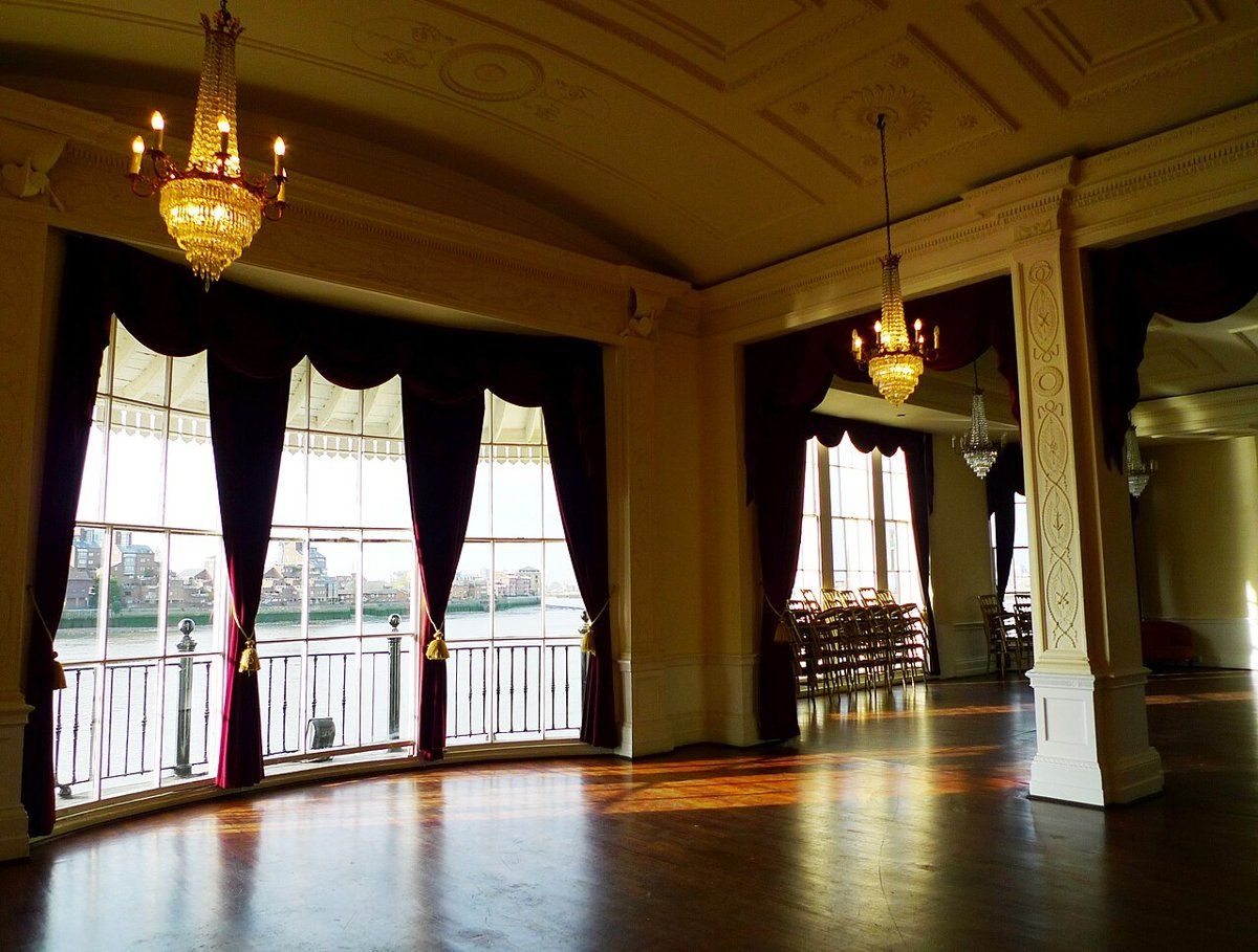 Trafalgar Tavern, a Grade II listed Regency pub on the Thames beside the Old Royal Naval College