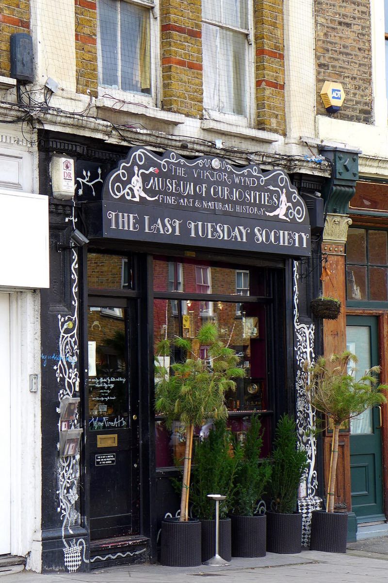 Viktor Wynd Museum of Curiosities, a small Hackney museum and bar packed into a former call centre